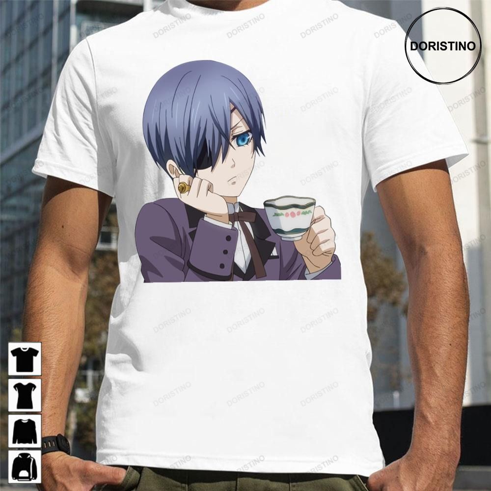 Drink Tea Ciel Phantomhive Kuroshitsuji Awesome Shirts